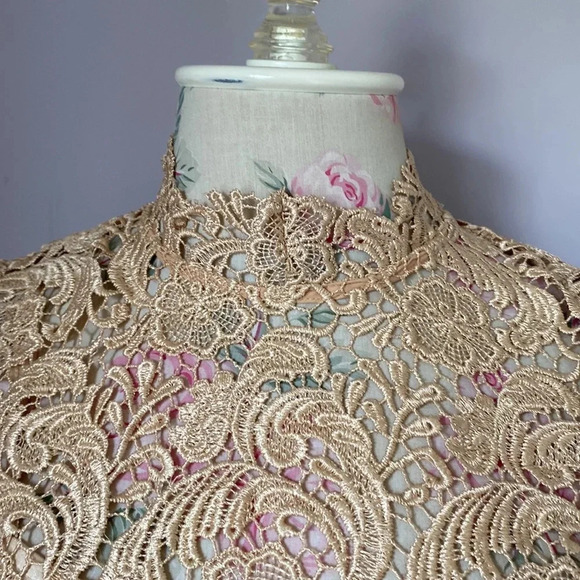 Gracia nude/tan mini dress size Medium NWT - Picture 7 of 15